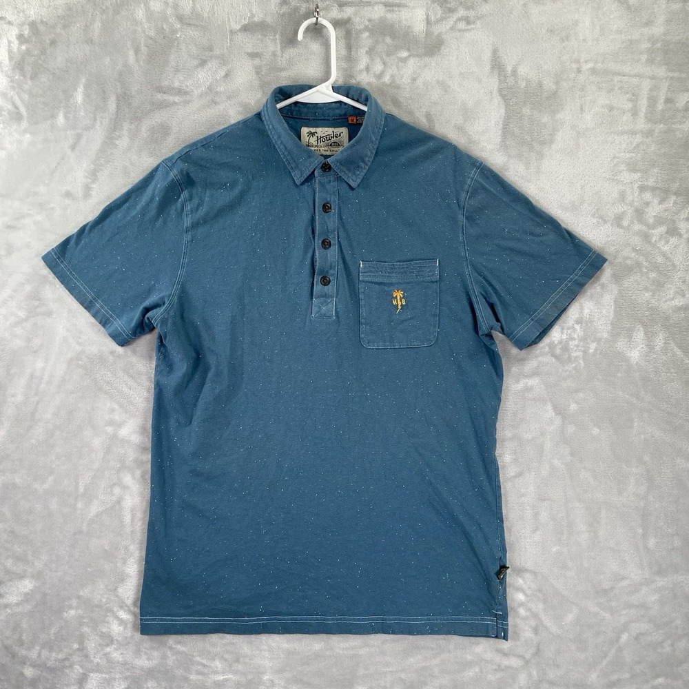 Howler Brothers Shirt men's Medium Polo Short Sleeve Casual Outdoor Nature Bros